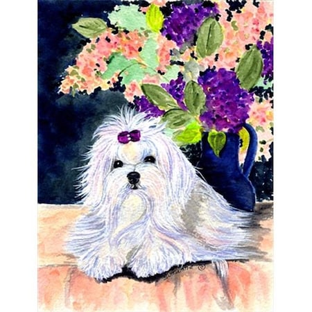 Carolines Treasures SS8287GF Maltese Flag - Garden Size; 11 X 15 In.